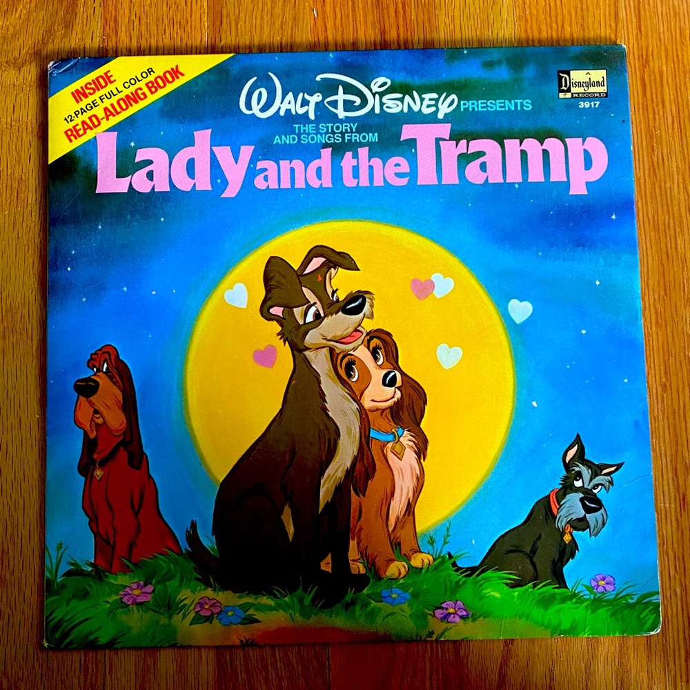 Vintage 1969 Disney Lady & the Tramp Vinyl